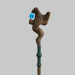 3d magic staff model buy - render