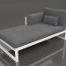 3D Modell Modulsofa, Teil 2 links, hohe Rückenlehne (Achatgrau) - Vorschau