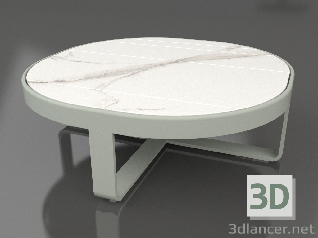 3D Modell Runder Couchtisch Ø90 (DEKTON Aura, Zementgrau) - Vorschau