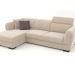 3d model Kelly sofa with ottoman (Perfect Sahara) - preview