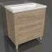 3d model Floor cabinet 80 cm (FOS01083DS) - preview