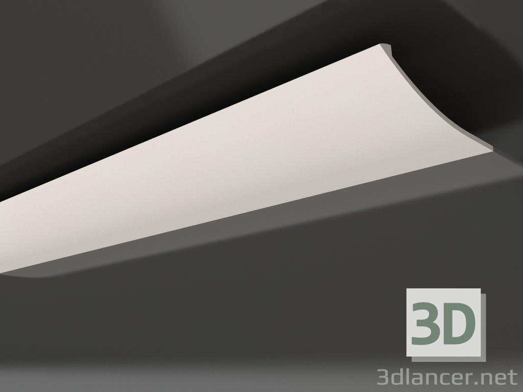 modèle 3D Corniche de plafond en plâtre avec éclairage KGC 004 1 (80x350) - preview