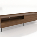 3D Modell TV-Ständer LARGE OPEN 2200 mm (heller Nussbaum) - Vorschau