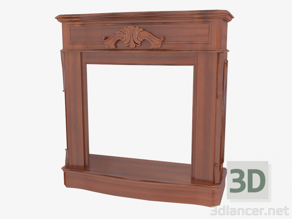 modello 3D Cornice per caminetto DG314 - anteprima