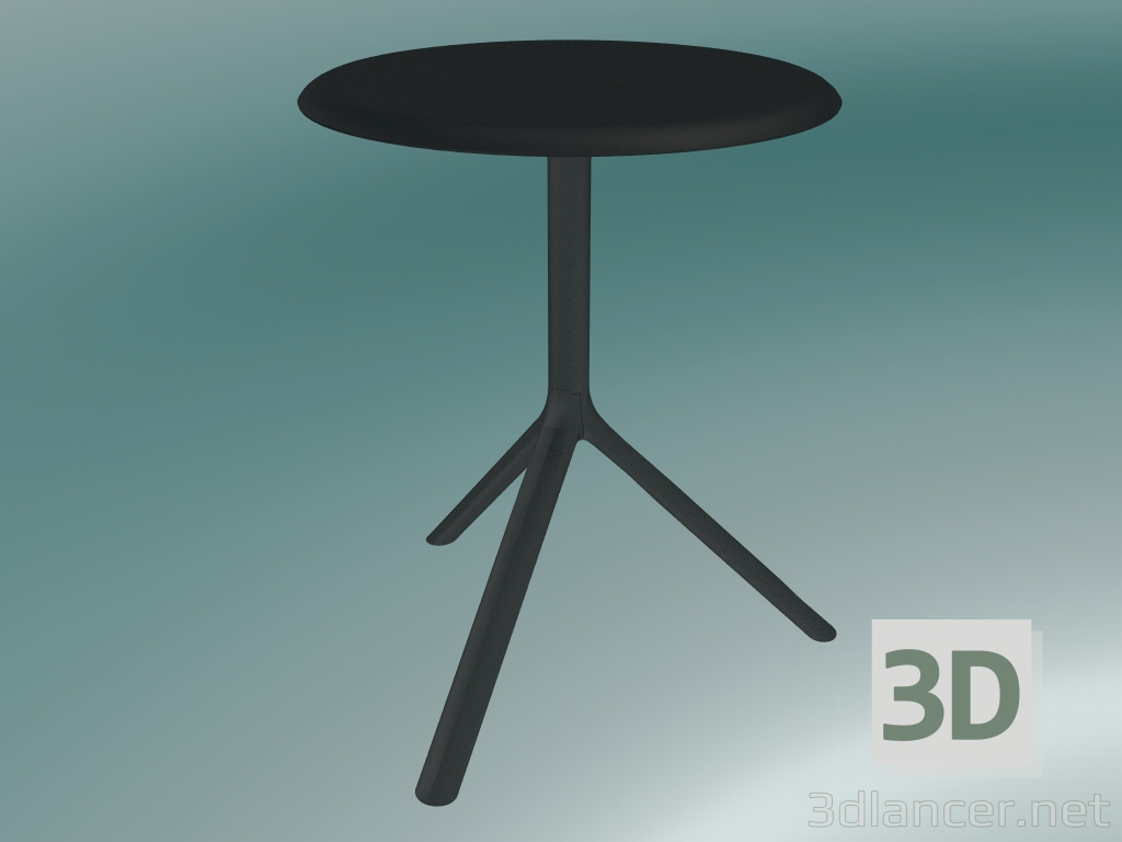 3d model Mesa MIURA (9553-01 (Ø 60cm), H 73cm, negro negro) - vista previa