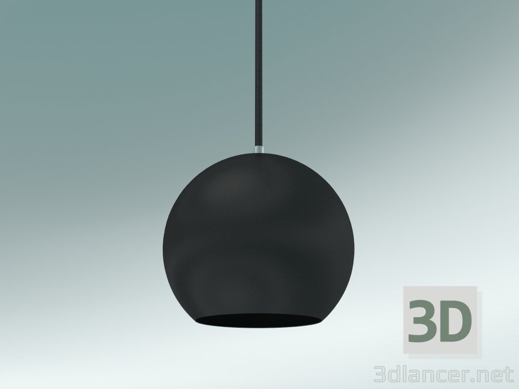 3d модель Світильник підвісний Topan (VP6, Ø21cm, H 19cm, Matt Black) – превью