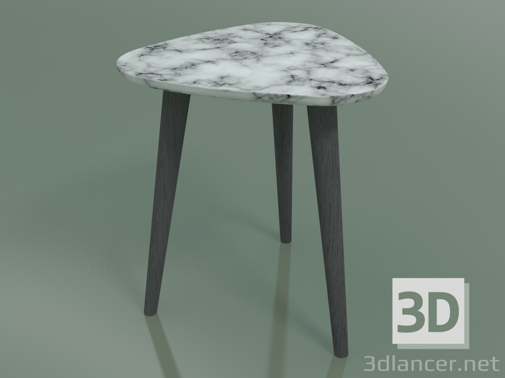 3d model Mesa auxiliar (242, mármol, gris) - vista previa