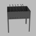 Brasero con brochetas 3D modelo Compro - render