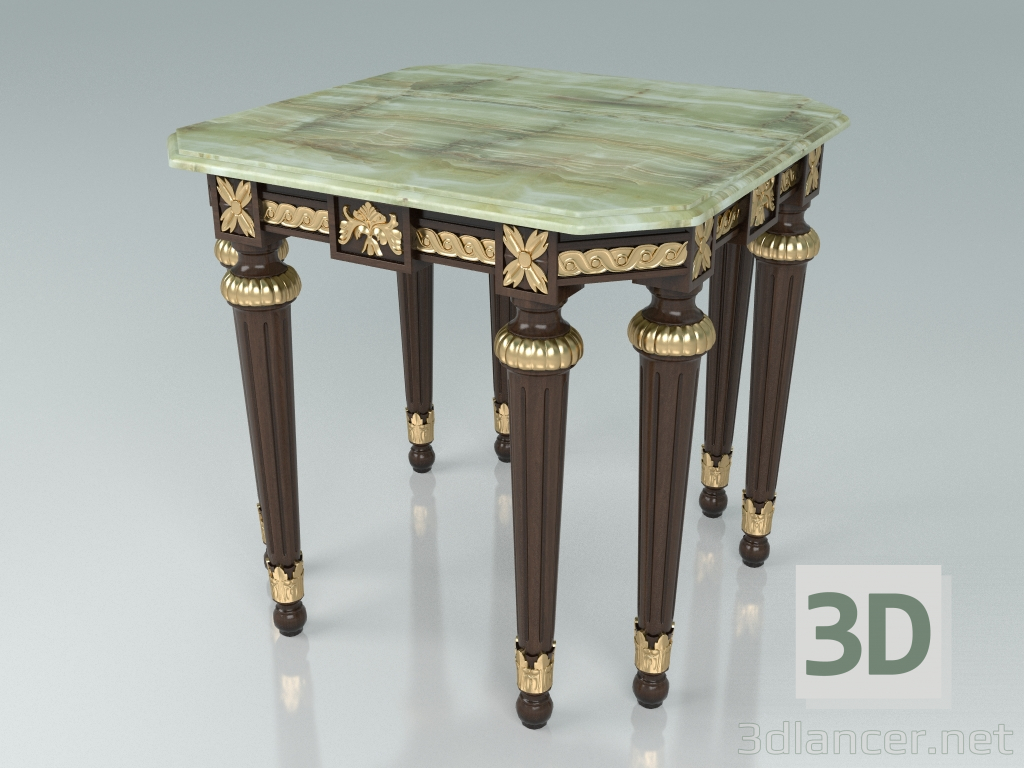 3D Modell Quadratischer Beistelltisch (Art. 14601) - Vorschau