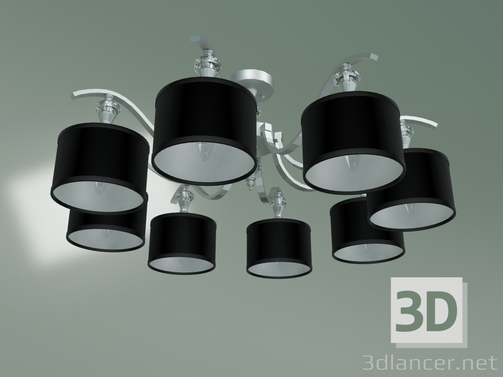 modèle 3D Lustre de plafond 60070-8 (argent) - preview