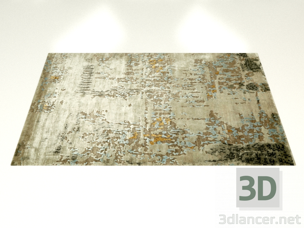 modèle 3D Tapis noué, design Saturne - preview