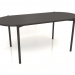 3d model Dining table DT 08 (rounded end) (1825x819x754, wood brown dark) - preview