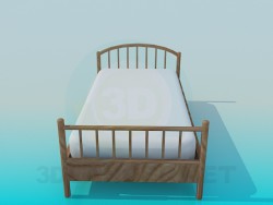 Cama de madera para un niño