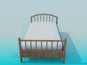 Letto in legno per un bambino