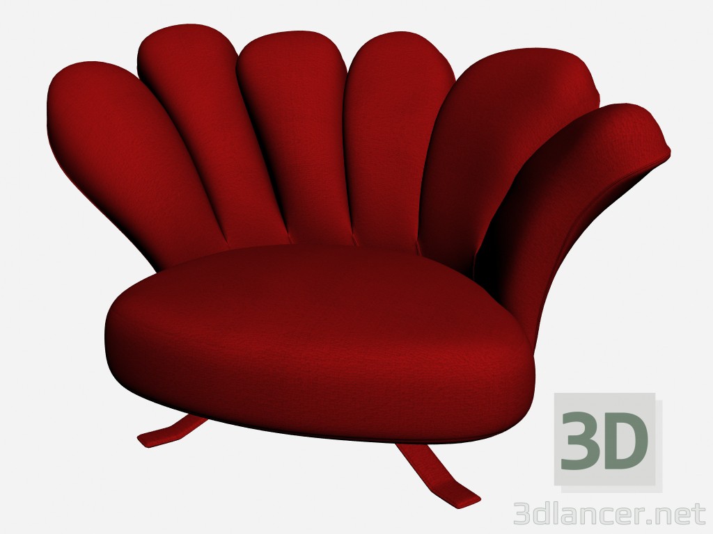 3D modeli Şezlong VIOLA bebek POLTRONCINA CHAISE uzun 1 - önizleme