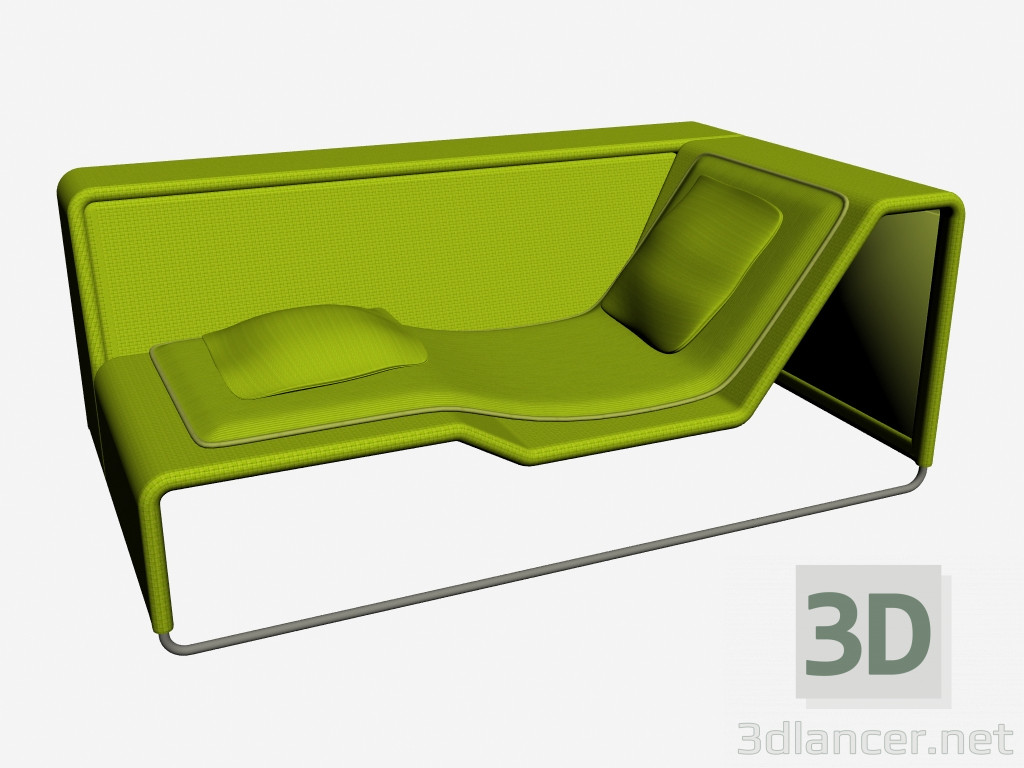 3d model Sofá modular isla CH DX - vista previa