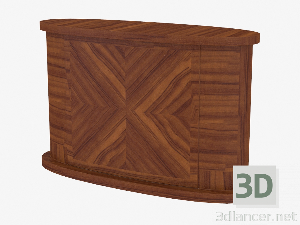 3D Modell Schrank oval gemustert (Art. 4007 JSD) - Vorschau