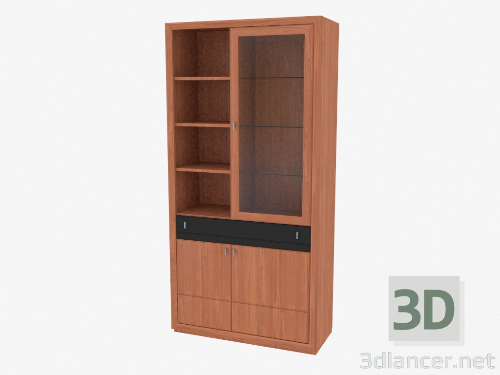 3d model Elemento de una pared de muebles central (7460-32) - vista previa