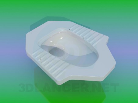Modelo 3d WC - preview