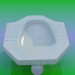 Modelo 3d WC - preview