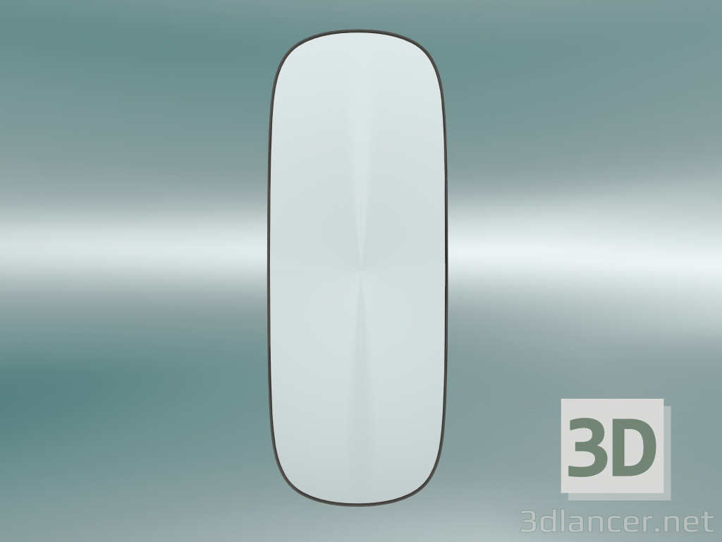 3d model Mirror Framed (Large, Taupe) - preview