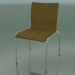 3d model Chair with four legs and extra width, with fabric upholstery (121) - preview