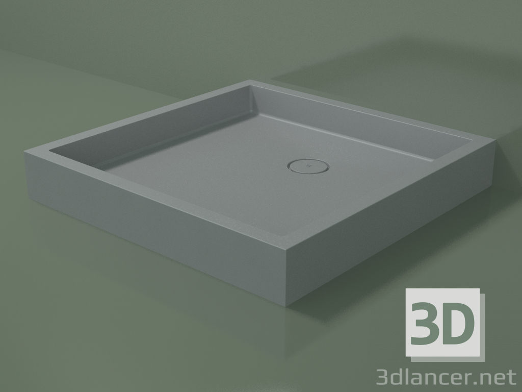 Modelo 3d Base de duche Alto (30UA0148, Silver Grey C35, 100x100 cm) - preview