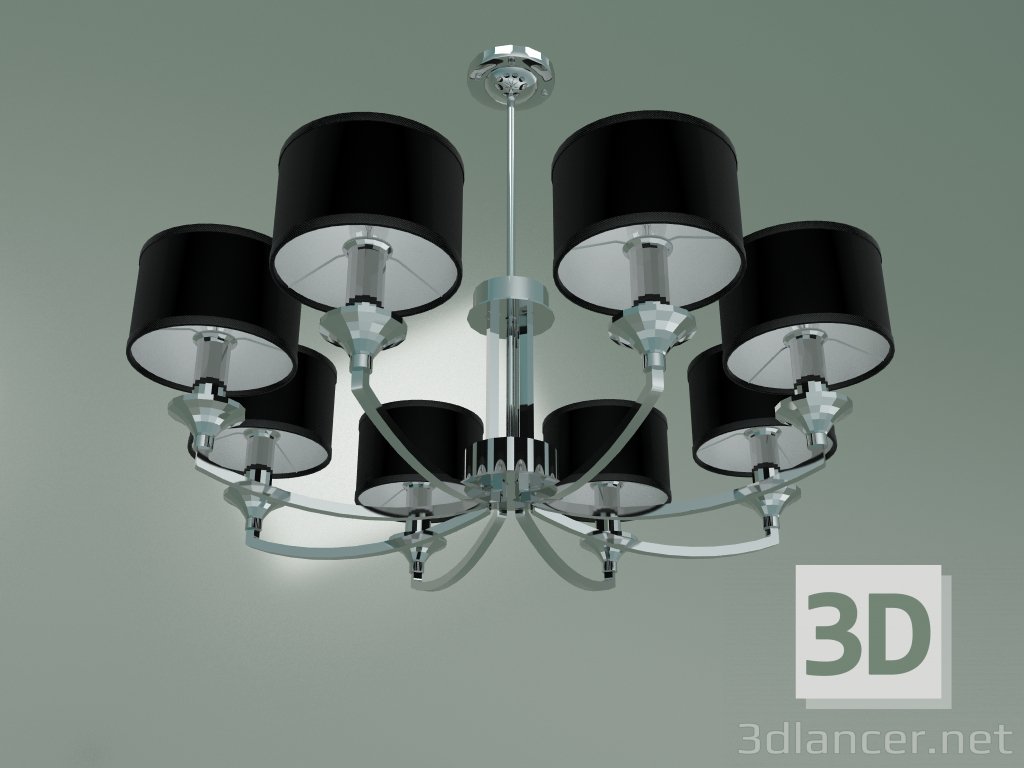 modèle 3D Lustre suspendu 60067-8 (chromé) - preview