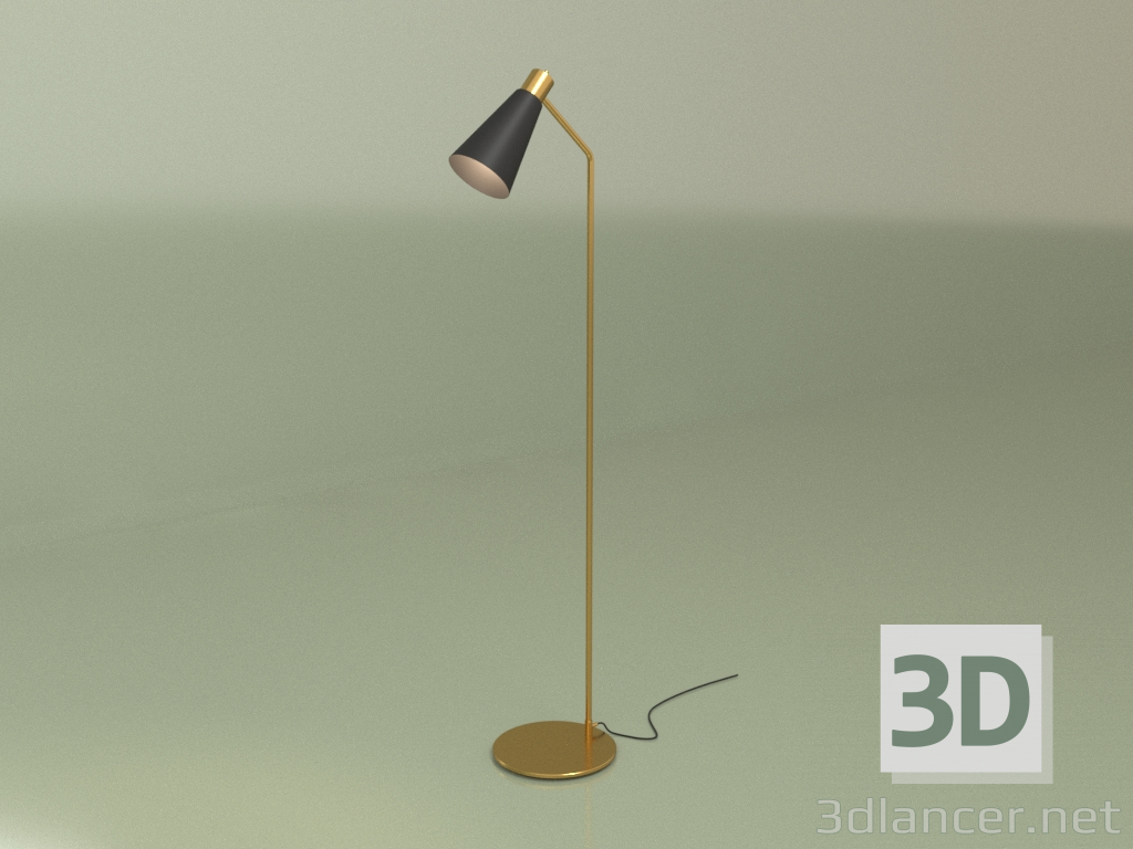 3d model Floor lamp OA (brass) - preview