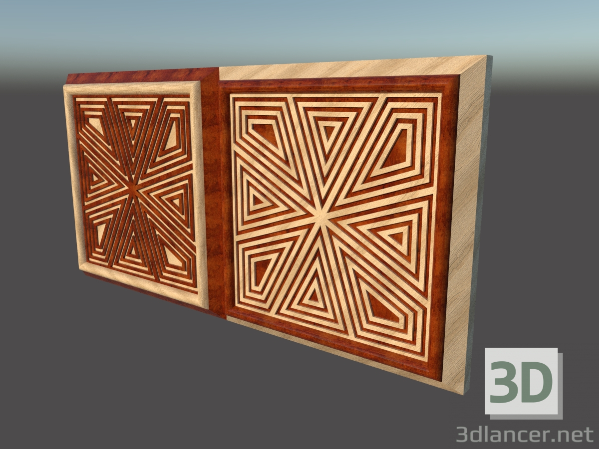 3d model Decorative panels - preview