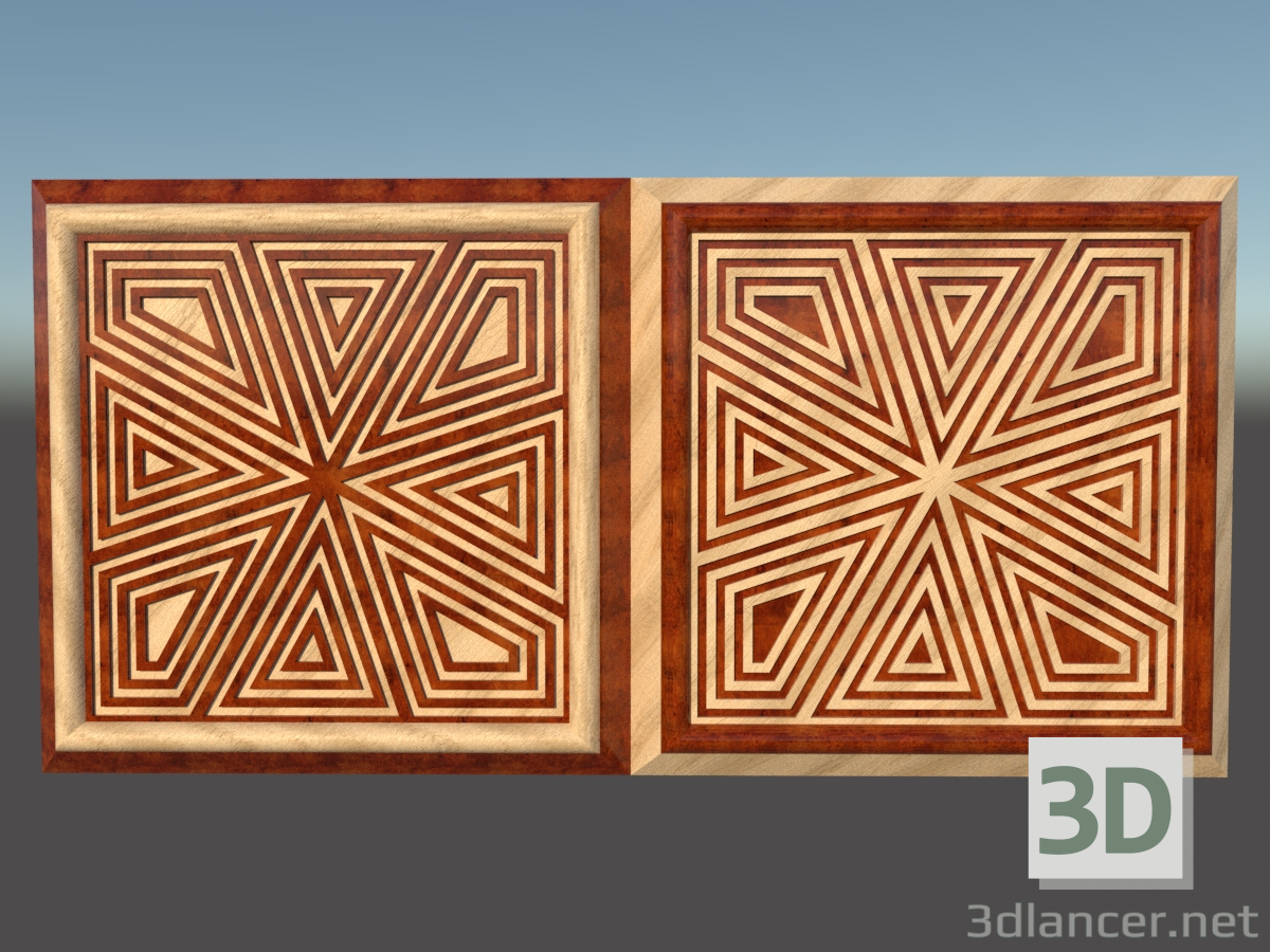 3d model Decorative panels - preview