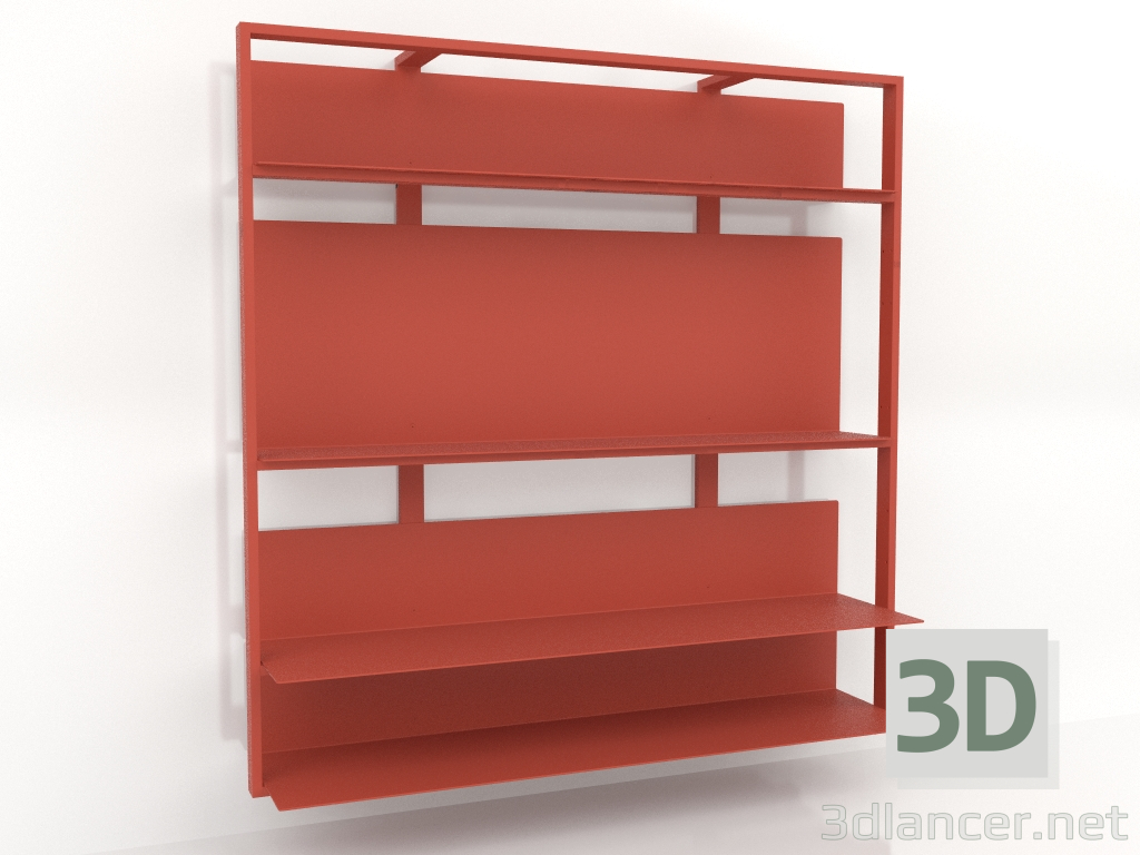 3d model Sistema de estanterías (composición 02) - vista previa