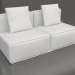 3d model Sofa module, section 4 (White) - preview