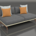 3d model Sofa module, section 4 (Gold) - preview