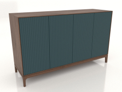 Mobile TV FARGO con frontali fresati 1600x500x950 mm (onda marina, rovere tabacco, opzione 4)