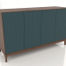 modello 3D Mobile TV FARGO con frontali fresati 1600x500x950 mm (onda marina, rovere tabacco, opzione 4) - anteprima