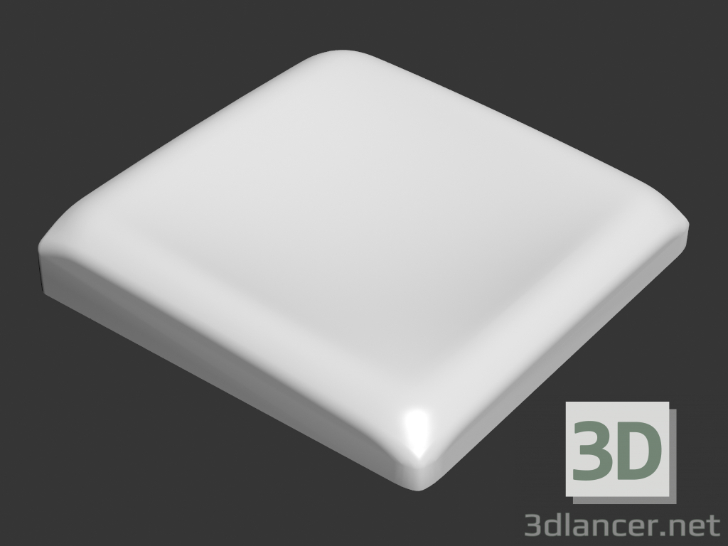 3d model Tablet panel decorativo - vista previa