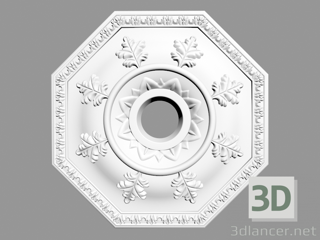 modello 3D Uscita a soffitto (P30) - anteprima