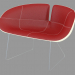 3d model Sillón de cuero negro - vista previa