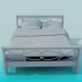 3D Modell Bett - Vorschau