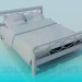 3D Modell Bett - Vorschau