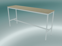 Table rectangulaire Base High 50x190x95 (Chêne, Blanc)