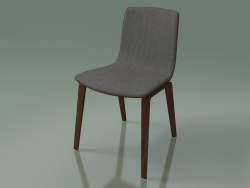 Silla 3938 (4 patas de madera, moldura frontal, nogal)