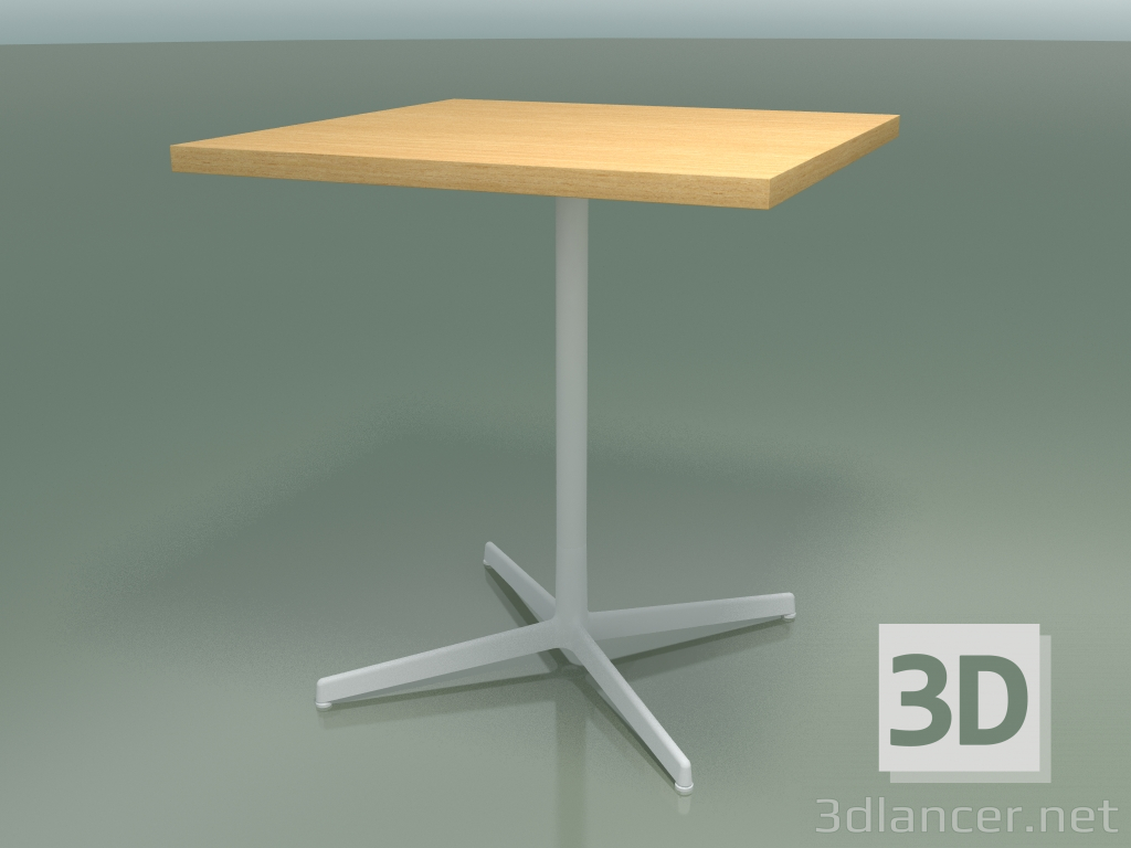 3D modeli Kare masa 5565 (H 74 - 70x70 cm, Doğal meşe, V12) - önizleme