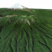 3d Mount Taranaki / mount Egmont 3D model / 3D model of Mount Taranaki, New Zealand model buy - render