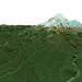 Monte Taranaki / monte Egmont modelo 3D / modelo 3D del monte Taranaki, Nueva Zelanda 3D modelo Compro - render