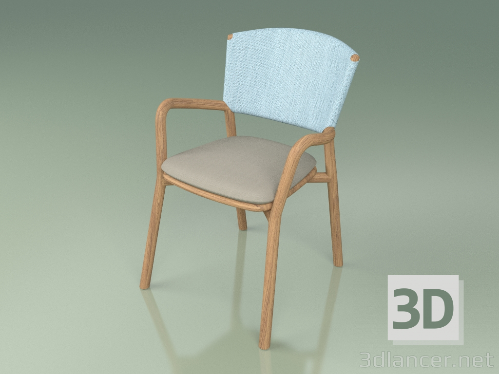 modello 3D Sedia 061 (Cielo, Teak) - anteprima