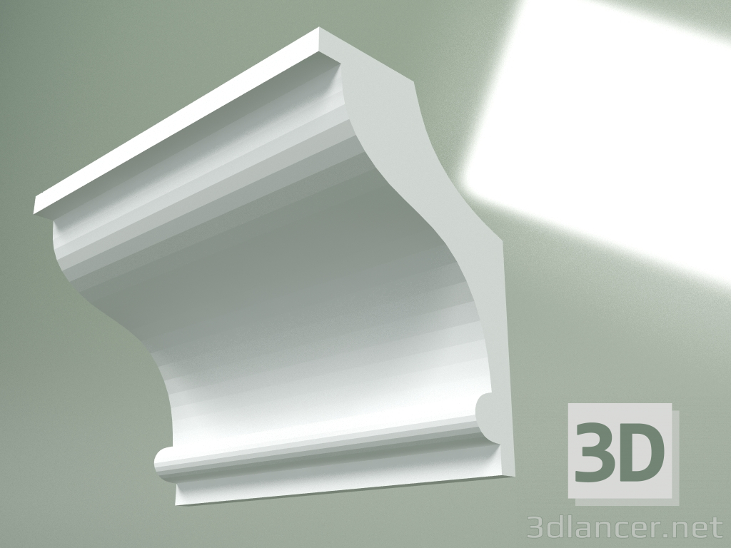 Modelo 3d Cornija de gesso (plinto de teto) KT329 - preview