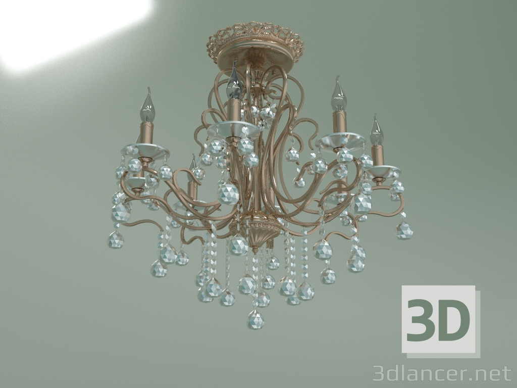 modèle 3D Lustre suspendu 12505-8 (bronze antique-Strotskis) - preview