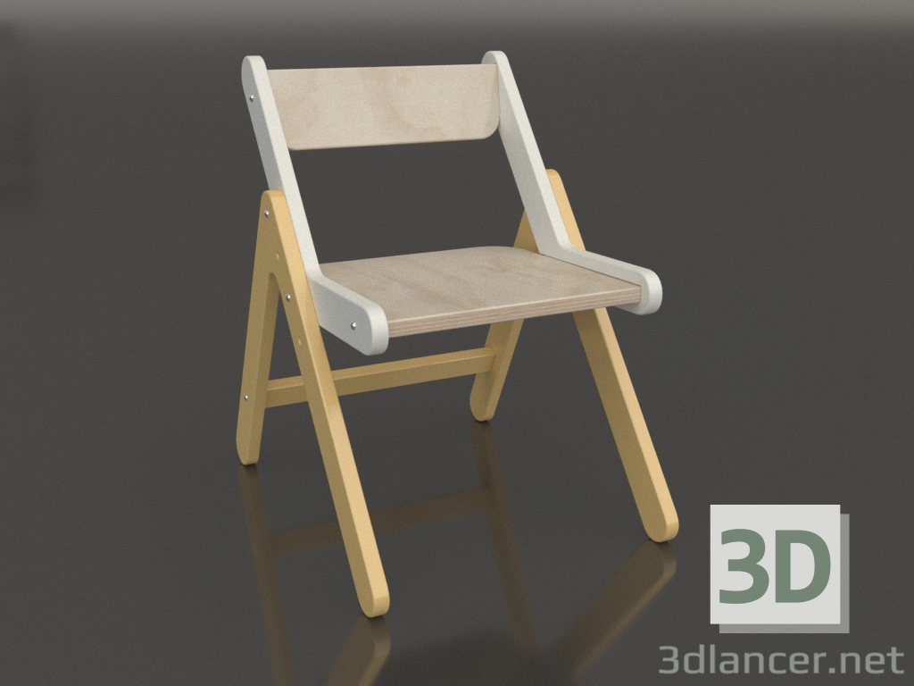 modello 3D Sedia NOOK C (CSDNA1) - anteprima